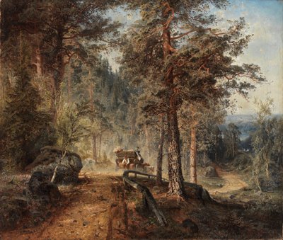 Road in Häme on a Hot Summer Day, 1860 by Werner Holmberg