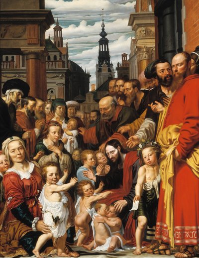 Let the Little Children Come to Me by Werner Jacobsz. van den Valckert