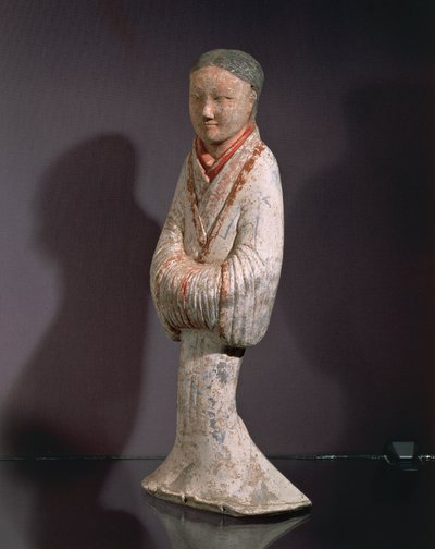 Lady in a standing position by Western Han Dynasty Chinese School
