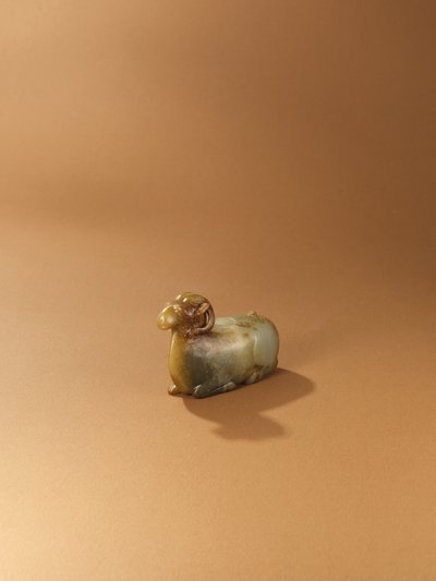 Ram-form water pot by Western Han Dynasty Chinese School