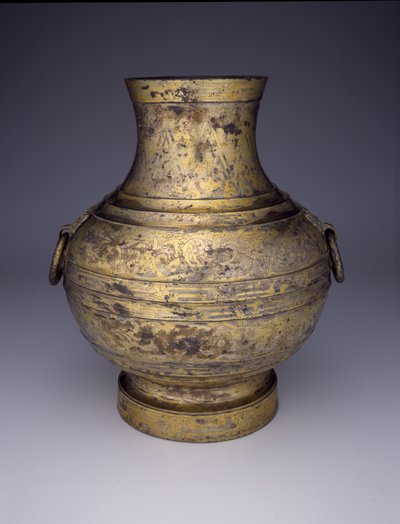 Storage Vessel with Intertwined Dragons and Stylized Clouds by Western Han Dynasty Chinese School