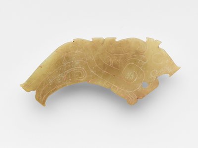 Pendant in the form of a bird, one of a pair by Western Zhou Dynasty Chinese School