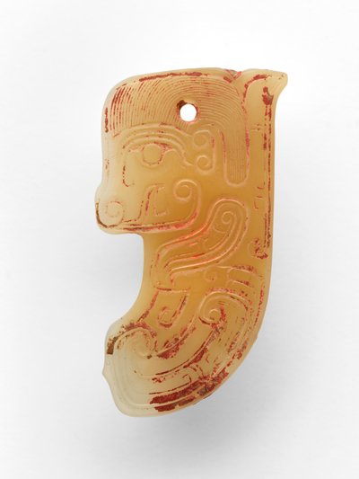Pendant in the form of a fish by Western Zhou Dynasty Chinese School