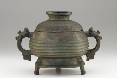 Vessel (Kuei) and cover, 9th-8th century BC by Western Zhou Dynasty Chinese School