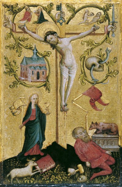 Christ on the Cross as Redemptor Mundi by Westphalian Master