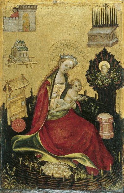 The Virgin and Child in the Hortus Conclusus by Westphalian Master