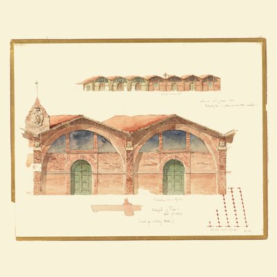 A Warehouse of the 16th Century in Pisa, Italy by Whitney Warren Jr.