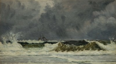 Rough Weather - The Coast of Jutland by Whitworth Wallis