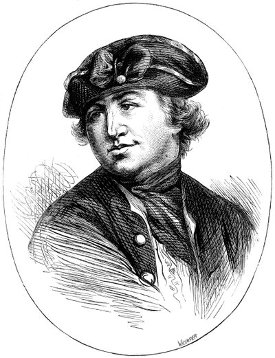 Commodore Robert Hopkins, American Naval Commander, from a Print of 1776 by Whymper