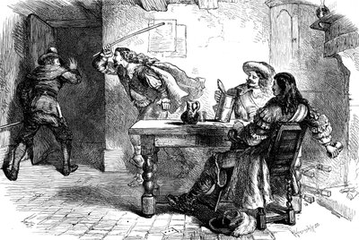 The Fracas at the Ship Tavern by Whymper