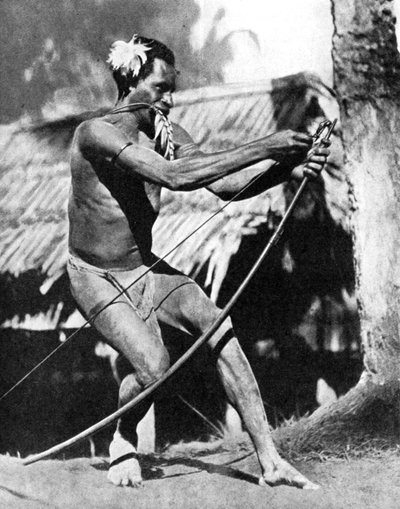 A Huntsman Stringing His Bow, 1936 by Wide World Photos