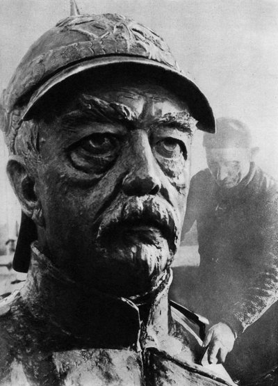 Sculpture of Otto von Bismarck by Wide World Photos