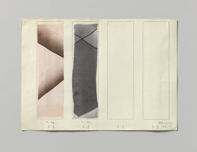 Sample with Printed Silk, Design Diana by Wiener Werkstätte