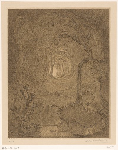 Jungle in Java by Wijnand Otto Jan Nieuwenkamp (signed by artist)
