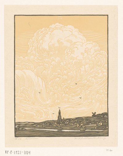 Rhenen by Wijnand Otto Jan Nieuwenkamp (signed by artist)
