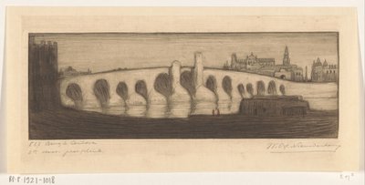 Roman bridge over the Guadalquivir in Córdoba by Wijnand Otto Jan Nieuwenkamp (signed by artist)