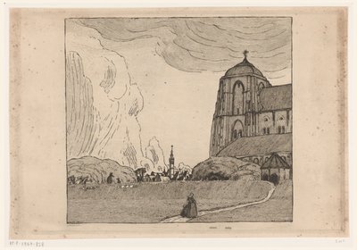 View of Veere by Wijnand Otto Jan Nieuwenkamp