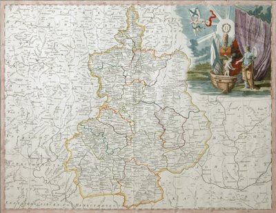 Map of Voronezh Governorate by Wilbrecht