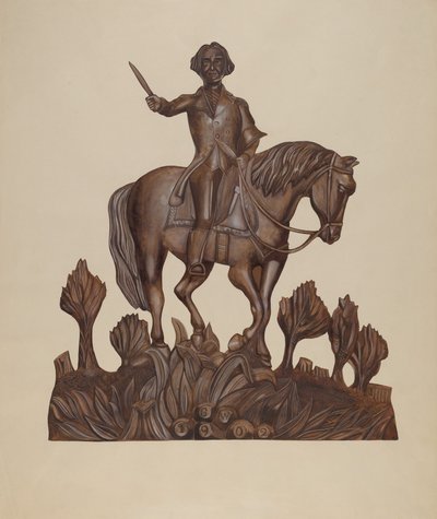 George Washington on Horseback by Wilbur M Rice