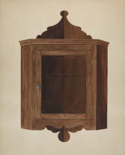 Hanging Corner Cupboard by Wilbur M Rice