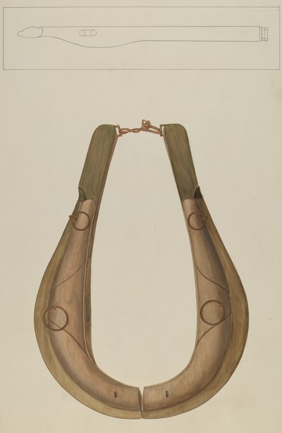 Horse Collar and Hame by Wilbur M Rice