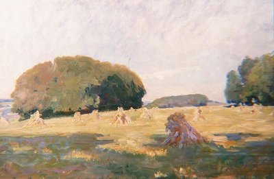 Haystacks in a Field by Wilfred Gabriel de Glehn