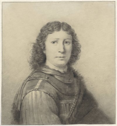 Portrait of a Young Man with Gorget and Chain by Wilhelm Adrian Netscher