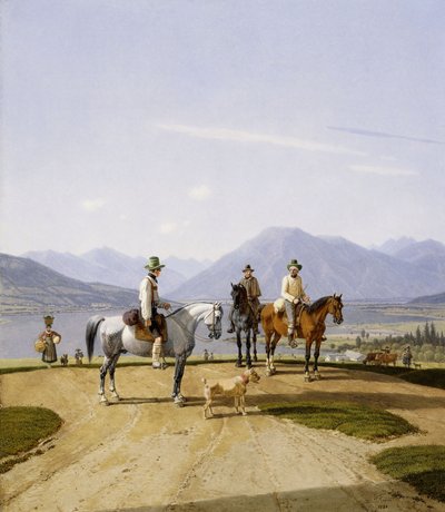 Rider at Tegernsee by Wilhelm Alexander Kobell
