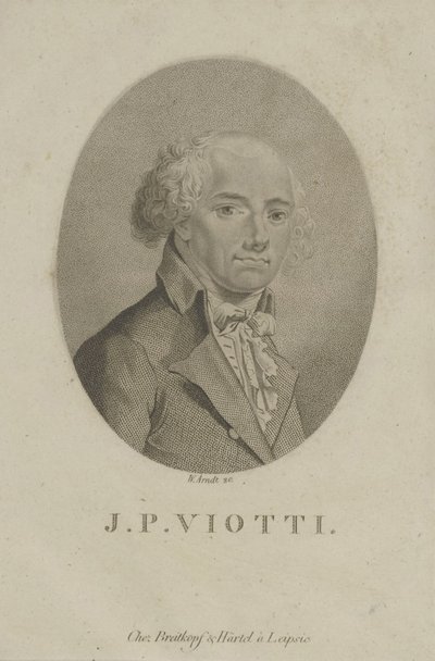 Portrait of the composer Giovanni Battista Viotti 1755-1824, c. 1800 by Wilhelm Arndt