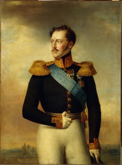 Portrait of Emperor Nicholas I by Wilhelm August Golicke
