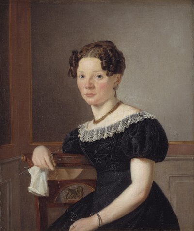 Woman with her Knitting. One of the Artist
