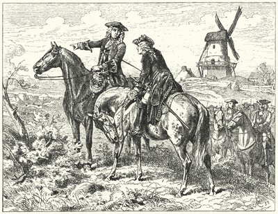 The Duke of Marlborough and Prince Eugene of Savoy at the Battle of Malplaquet by Wilhelm Camphausen