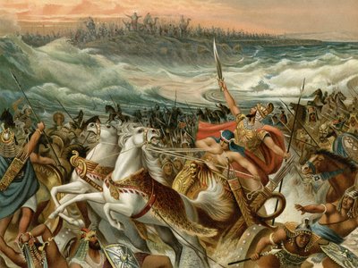 The Israelites Rescue from the Red Sea by Wilhelm Ebbinghaus