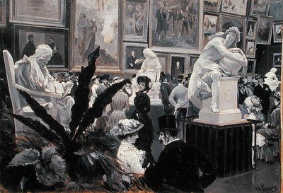 At the Vienna International Art Exhibition of 1882 by Wilhelm Gause
