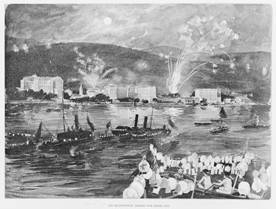 Emperor Franz Joseph I and Emperor Wilhelm II in Opatija by Wilhelm Gause