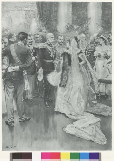 Emperor Franz Joseph I and Czar Nikolaus II in Petersburg After the Great Formal Dinner by Wilhelm Gause