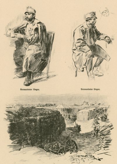 Wounded Hungarians, Shot Down in Russian Poland by Wilhelm Gause