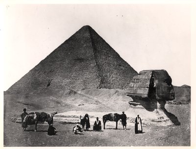The Sphinx and the Great Pyramid of Khufu at Giza by Wilhelm Hammerschmidt