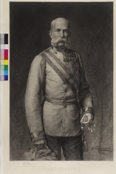 Franz Joseph I in Gala Uniform of a Field Marshal (Gala Hat in the Raked) by Wilhelm Hecht