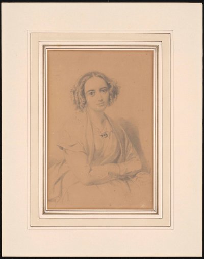 Portrait of the composer Fanny Hensel née Mendelssohn by Wilhelm Hensel