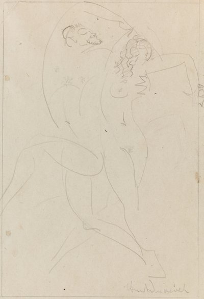 Nymph and Satyr, c.1915 by Wilhelm Hunt Diederich