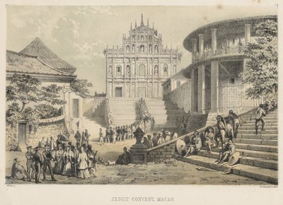 Jesuit Convent, Macao by Wilhelm Joseph Heine