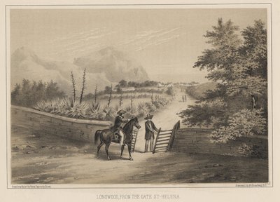 Longwood, From the Gate, St. Helena, 1855 by Wilhelm Joseph Heine