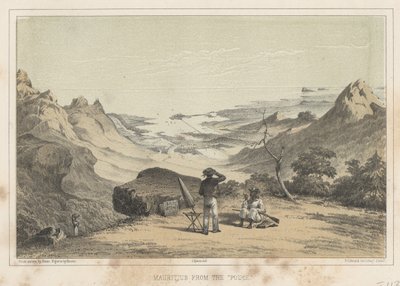 Mauritius from the Pouce, 1855 by Wilhelm Joseph Heine