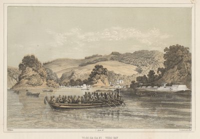 To-Ri-Ga-Sa-Ki, Yedo Bay, 1855 by Wilhelm Joseph Heine