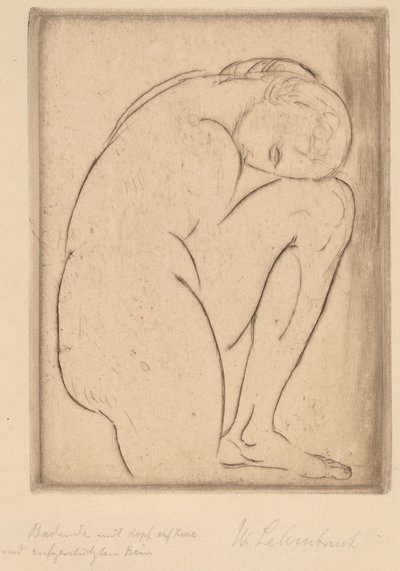 Bather with Her Head on Her Knee by Wilhelm Lehmbruck