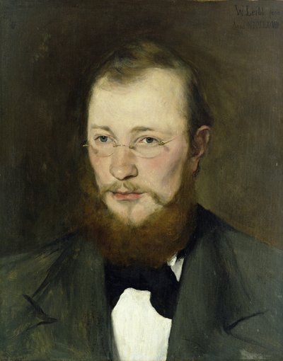 Friedrich Rauert, 1877 by Wilhelm Maria Hubertus Leibl