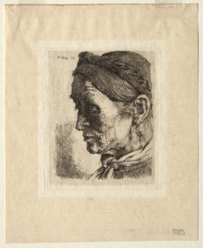 Head of a Peasant Woman, 1874 by Wilhelm Maria Hubertus Leibl