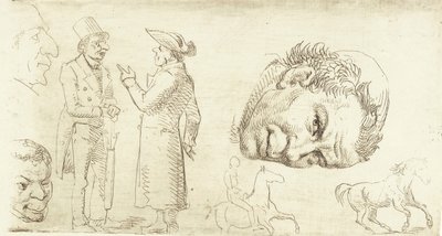 Second test sheet in stylography with monk