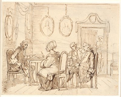 Visit to a Magistrate or Lawyer. Holbergian Scene by Wilhelm Marstrand